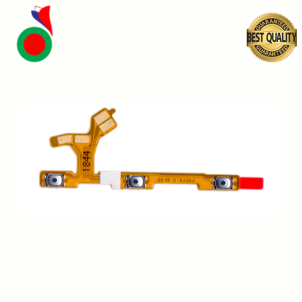 Power On Off Volume Up Down Button Mute key Switch Flex Cable Ribbon Power and Volume Nappe For Huawei P Smart 2019