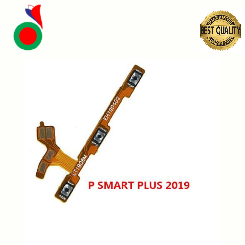 Power On Off Volume Up Down Button Mute key Switch Flex Cable Ribbon Power and Volume Nappe For Huawei P Smart Plus 2019
