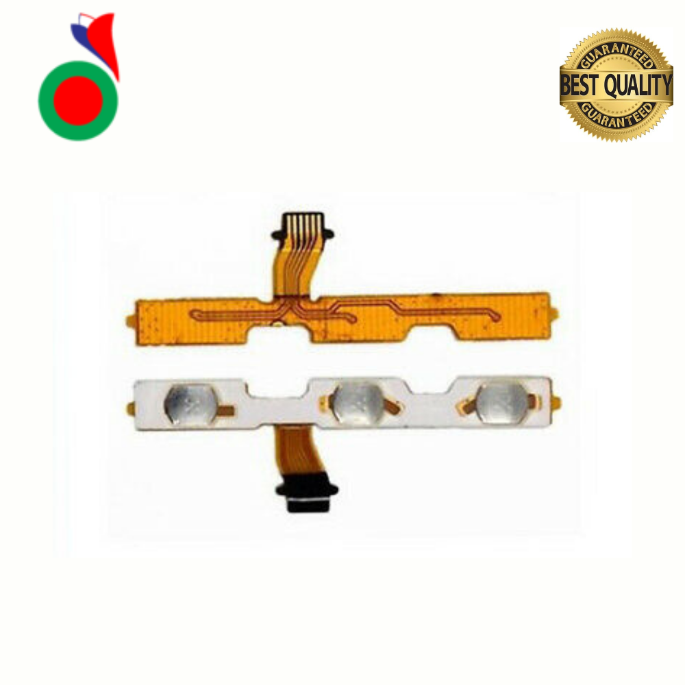 Power On Off Volume Up Down Button Mute key Switch Flex Cable Ribbon Power and Volume Nappe For Huawei Y5 2018 Y5 Pro 2018 Y5 Prime 2018