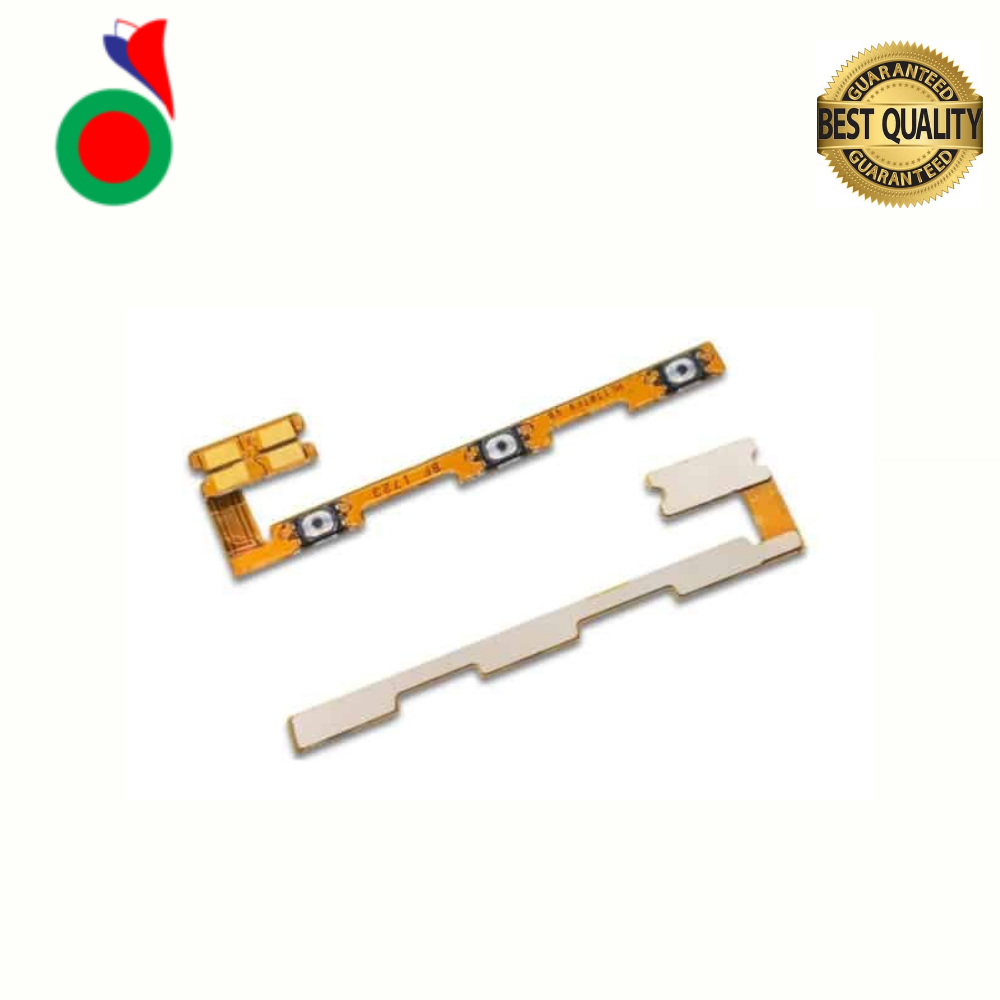 Power On Off Volume Up Down Button Mute key Switch Flex Cable Ribbon Power and Volume Nappe For Huawei Y7 2017