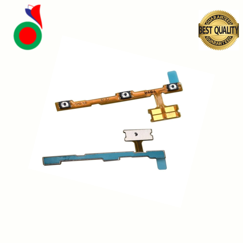 Power On Off Volume Up Down Button Mute key Switch Flex Cable Ribbon Power and Volume Nappe For Huawei Y7 2019 Y7 Pro 2019 Y7 Prime 2019