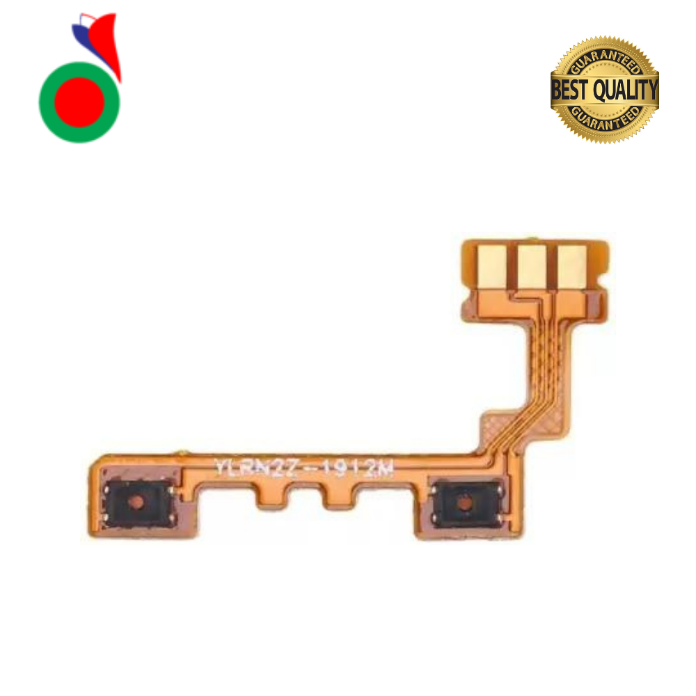 Power On Off Volume Up Down Button Mute key Switch Flex Cable Ribbon Power and Volume Nappe For OPPO RENO 2Z Volume Flex