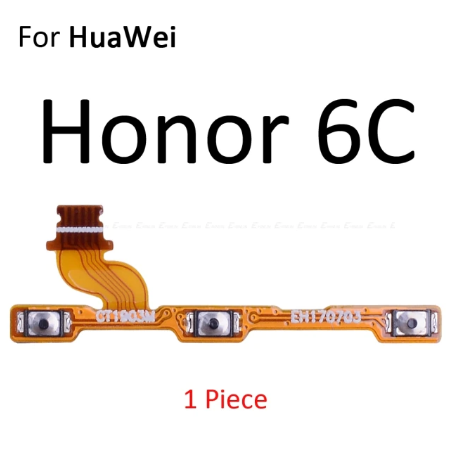 Power On Off Volume Up Down Button Mute key Switch Flex Cable Ribbon Power and Volume Nappe For Huawei Honor 6C